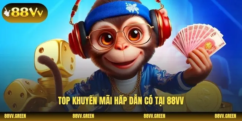 Top khuyến mãi hấp dẫn có tại 88VV